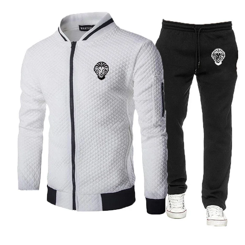 Leon Athletic Club De Bilbao Spring And Autumn New Style Men's Sportswear Clothing Zipper Sweatshirt + Sports Pants Suits