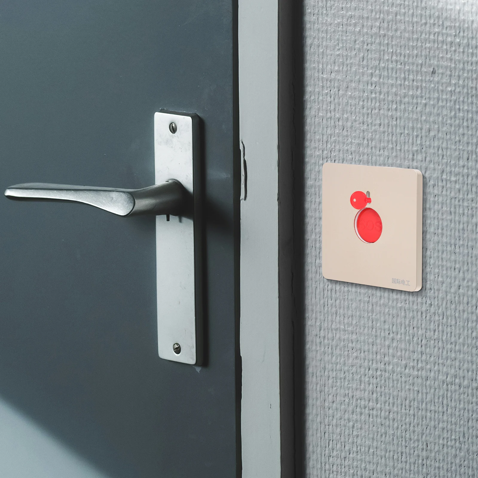 

2Pcs Emergency Fire Call Button 86 Type Design Manual Reset Switch Key Lock Emergency Panel for Schools Hospitals