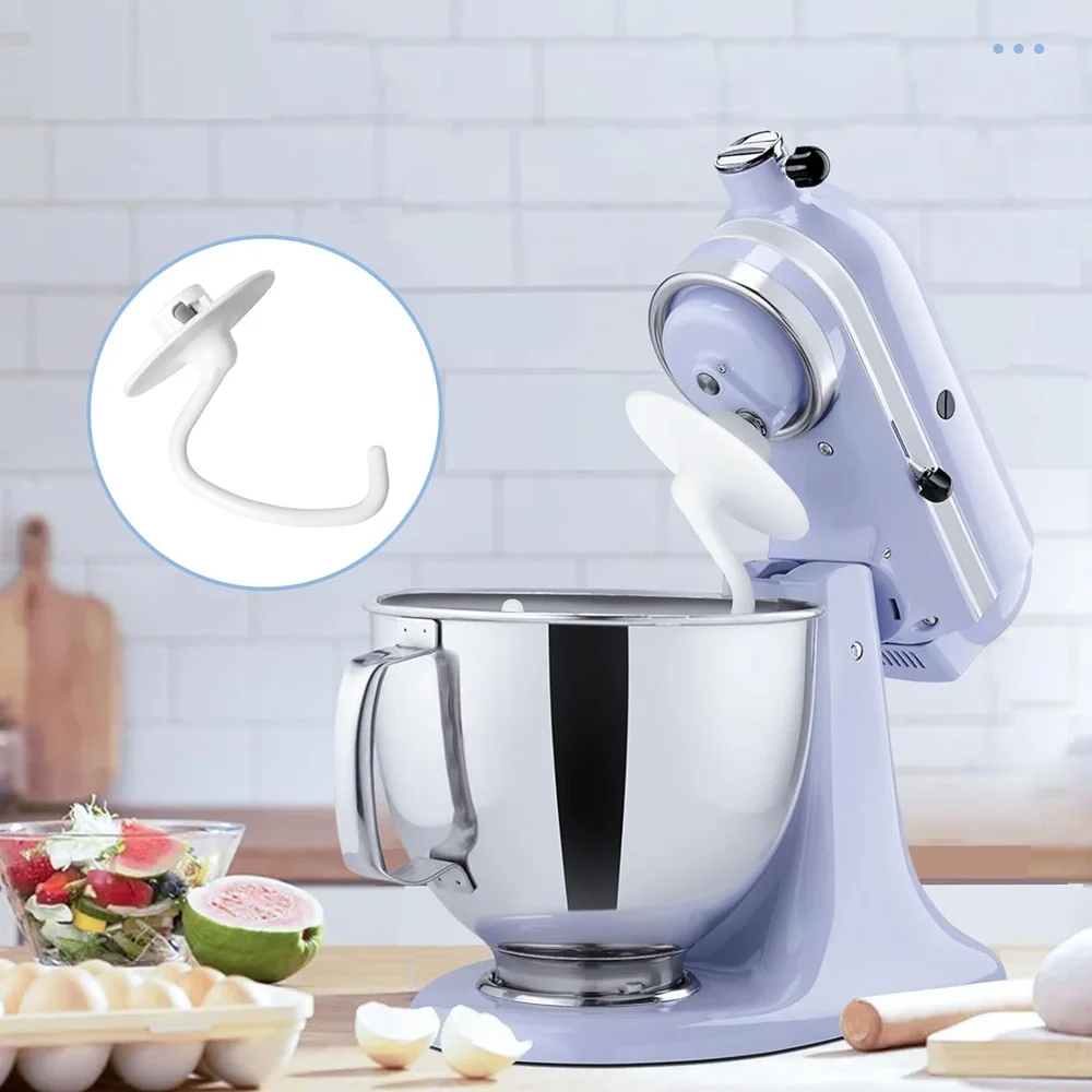 K45DH Knethaken, kompatibel mit KitchenAid K45, K45SS, KSM90, KSM110, KSM150, KSM75 Standmixer mit neigbarem Kopf, 4,5–5 Quart Schüsseln