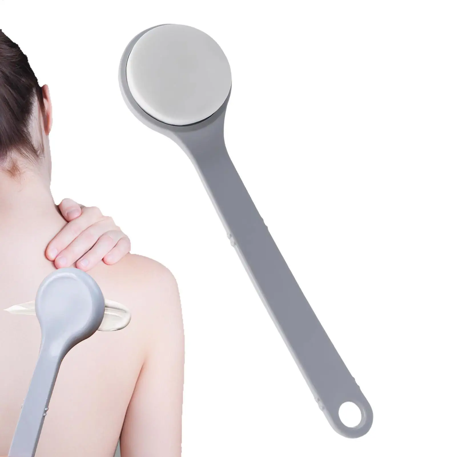 غسول قضيب متعدد الوظائف غسول واقية من الشمس مرهم قضيب مقبض طويل فرشاة تنظيف الجسم واقية من الشمس الخلفي قضيب