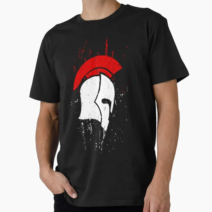 

Spartan Warrior 0202 helmet Ancient greece Gift T Shirt This is sparta Norse mythology Graphic Tee All size Tops S-6XL
