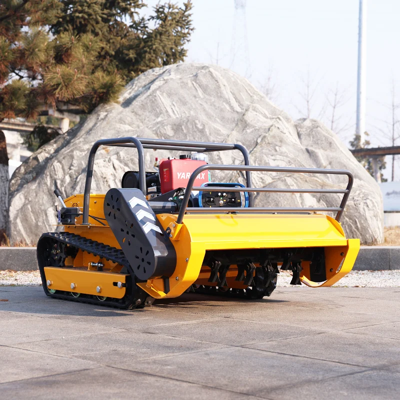 Customized Top Rc Flail Mower Remote Control Automatic Robotic Lawn Mower Mulcher Machine for Grass Cutter flail mower