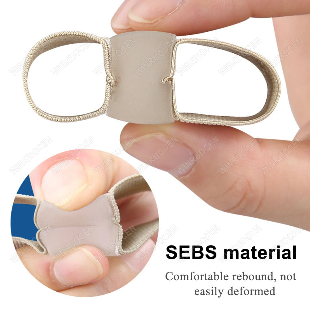 1/2 قطعة سيليكون فاصل أصابع القدم الورم أروح مصحح الإبهام مستقيم أداة العناية بالقدم WINRUOCEN