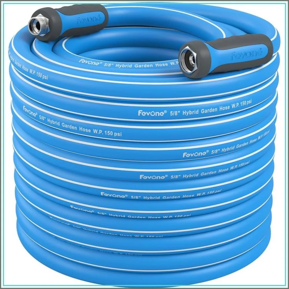 105ft Heavy Duty Hybrid Polymer Garden Hose, 5/8
