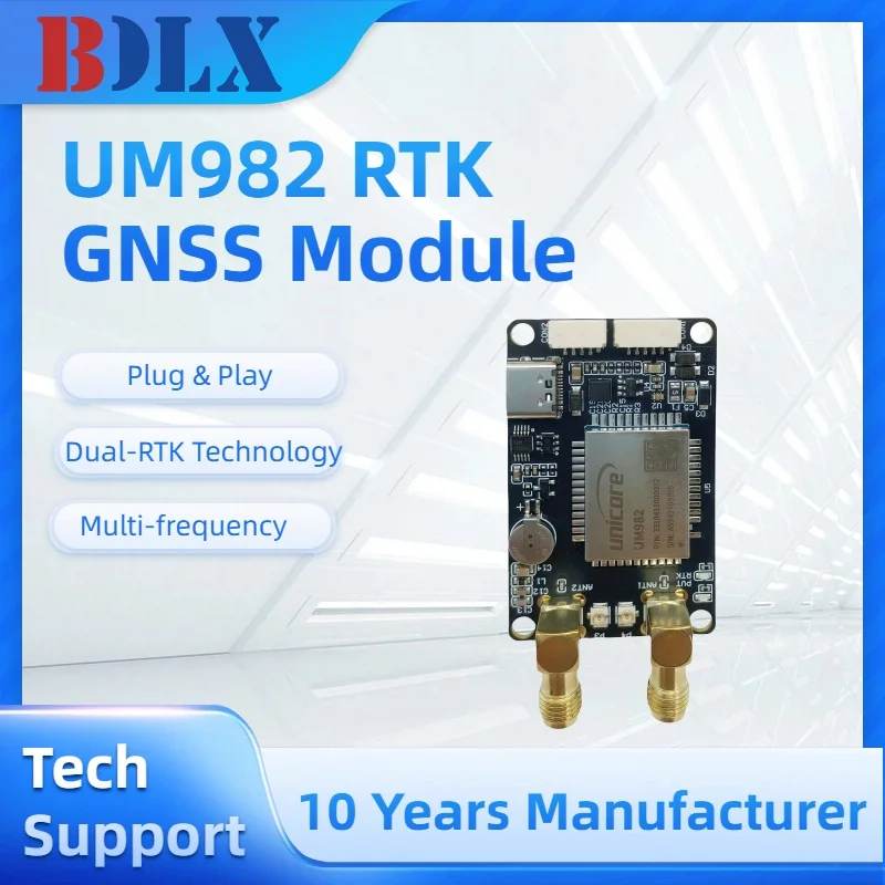 

UM982 GNSS Unicorecomm GPS RTK module centimeter-level differential relative F9P positioning orientation UM981 UM980 for Drone