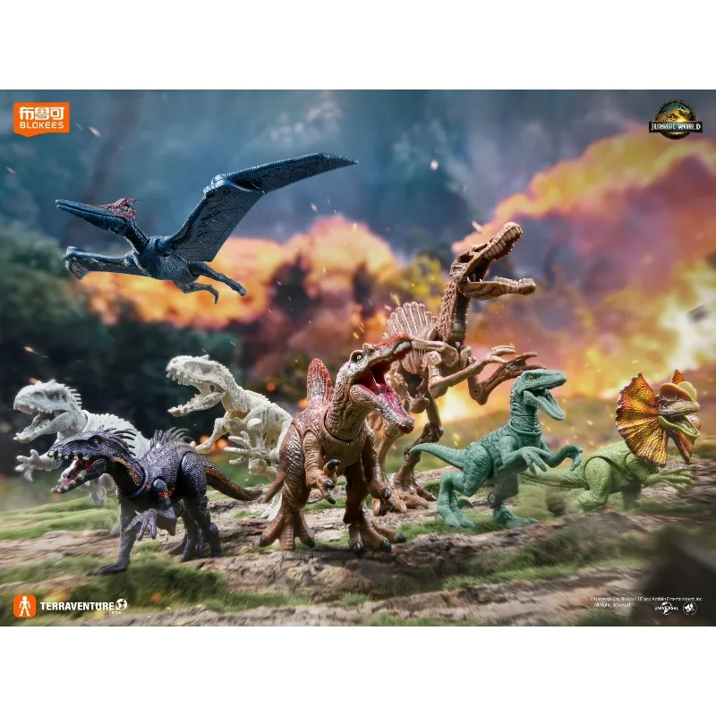 Blokees Jurassic World Terraventure TS 01 02 03 World Laboratory Tyrannosaurus Rex Assembling Model Kits Collection Gifts view 4