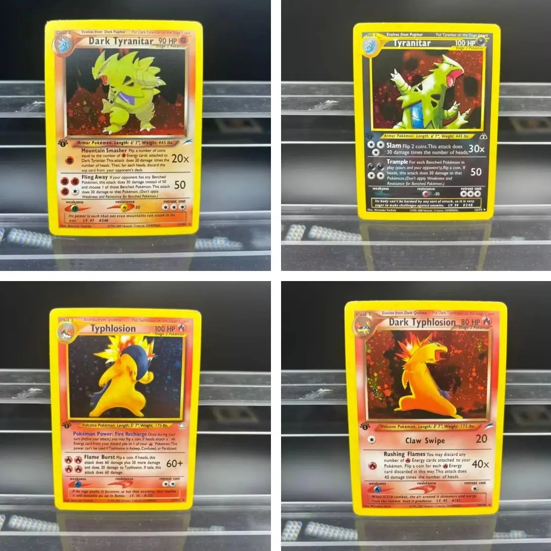 بطاقات جمع PTCG الطبعة الأولى Dark Gengar Espeon DIY EN بطاقة واحدة ذاتية الصنع لعبة كلاسيكية لعبة هدية بطاقة أنيمي