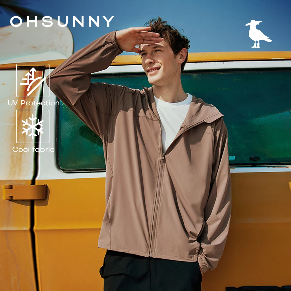 

OhSunny Hiking Waterproof Jackets,Summer Outdoor Cooling Sun Protective Sport Casual Coat,Beach Chlorine Prevention Hoodies