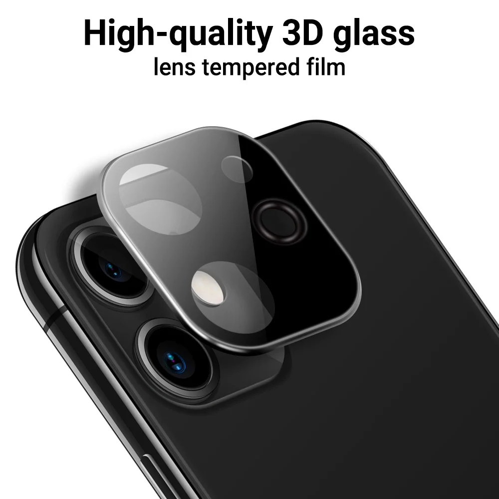 3D Curved Lens Protector For iPhone 15 Pro Max Camera Protector iPhone 14 Pro Max Camera Back Cover iPhone 11 12 13 Mini Film