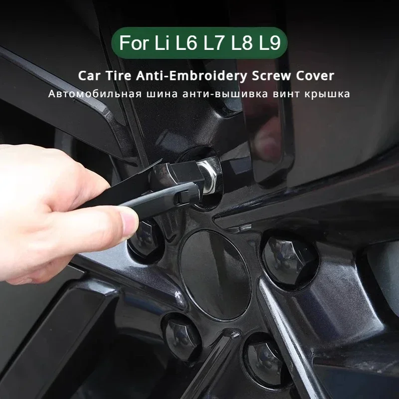 

For Li LiXiang L6 L7 L8 L9 2022 2023 2024 ABS Wheel Hub Screw Cap Protection Cover Fit Leading Ideal L6 L7 L8 L9