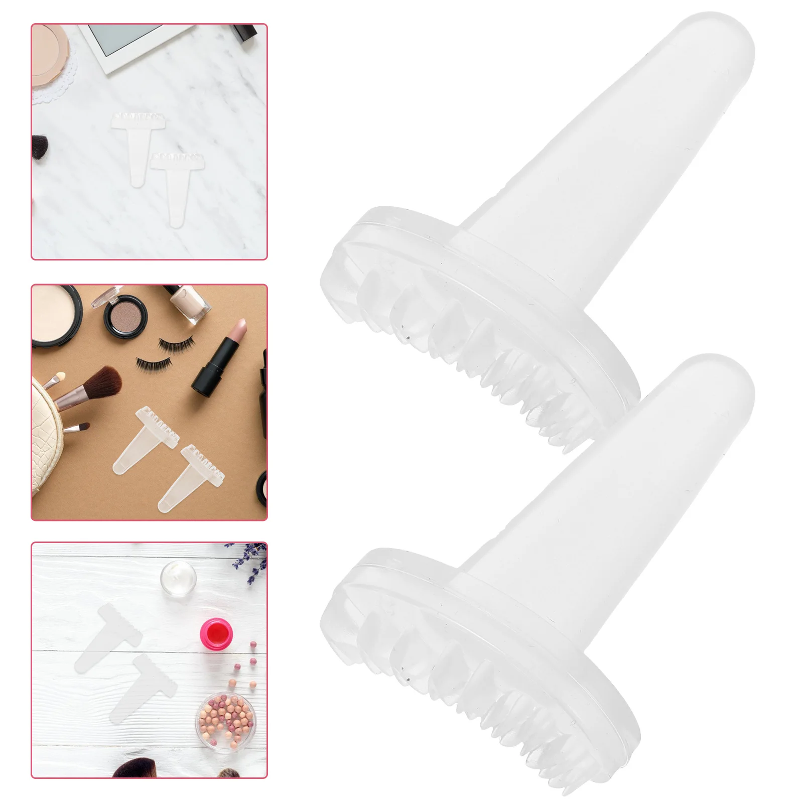 Plantillas de silicona reutilizables para pestañas, herramienta de maquillaje profesional para principiantes y plantillas de maquillaje para sellos de pestañas, 2 uds.