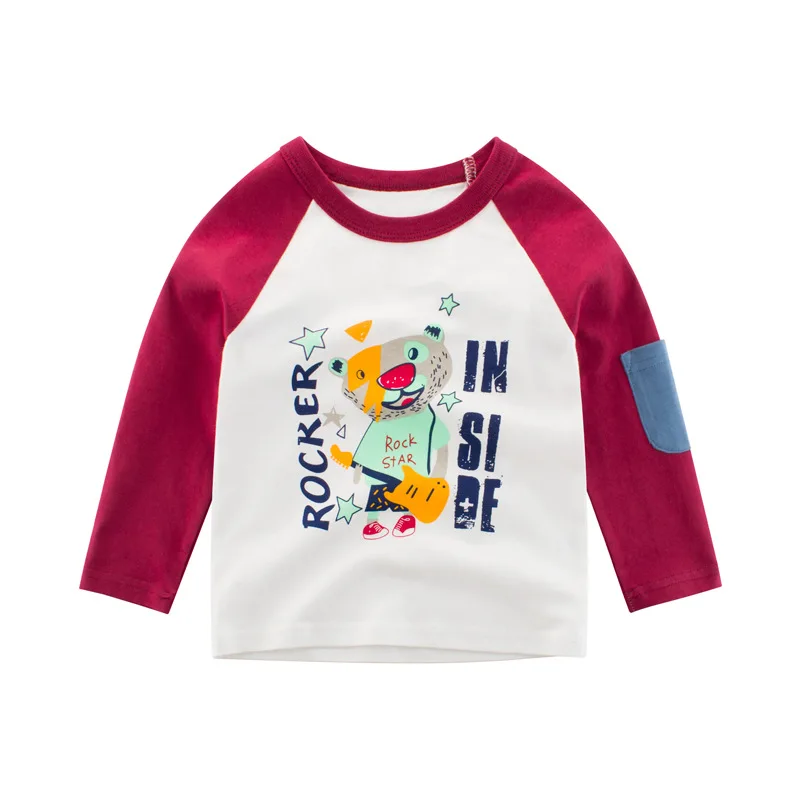 RAISE Frühling Kinder Jungen Langarm T-Shirts Cartoon Dinosaurier Kleine Jungen Tops 2-8 Jahre Kinder Baby Jungen T-shirts Kleinkind Kleidung – Detail 7