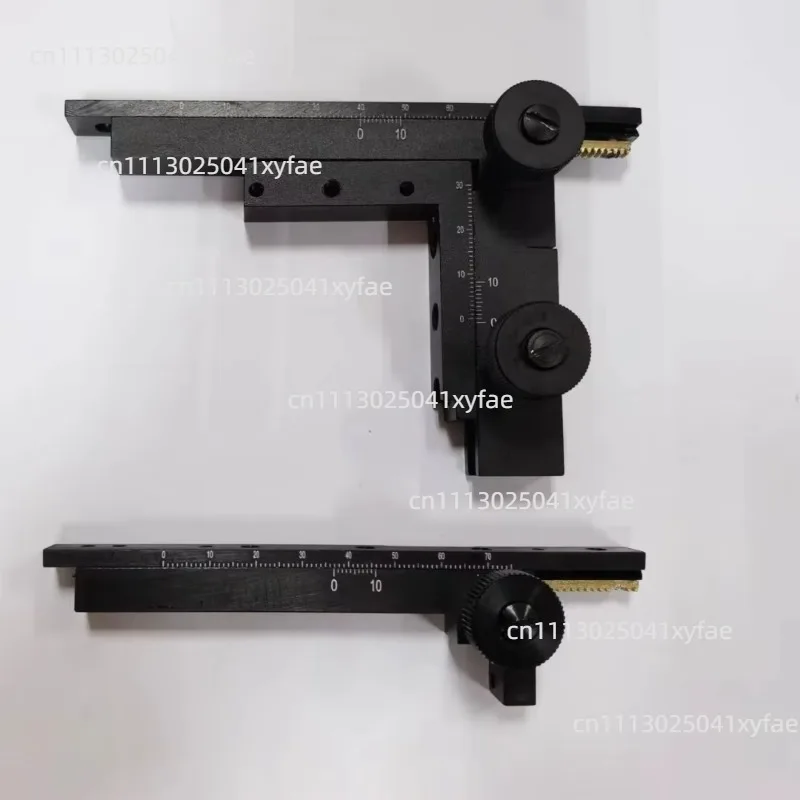 High Precision Metal Move Ruler Attachable Mechanical Stage X-Y Movable Stage with Scale for Biological Microscope Accessories