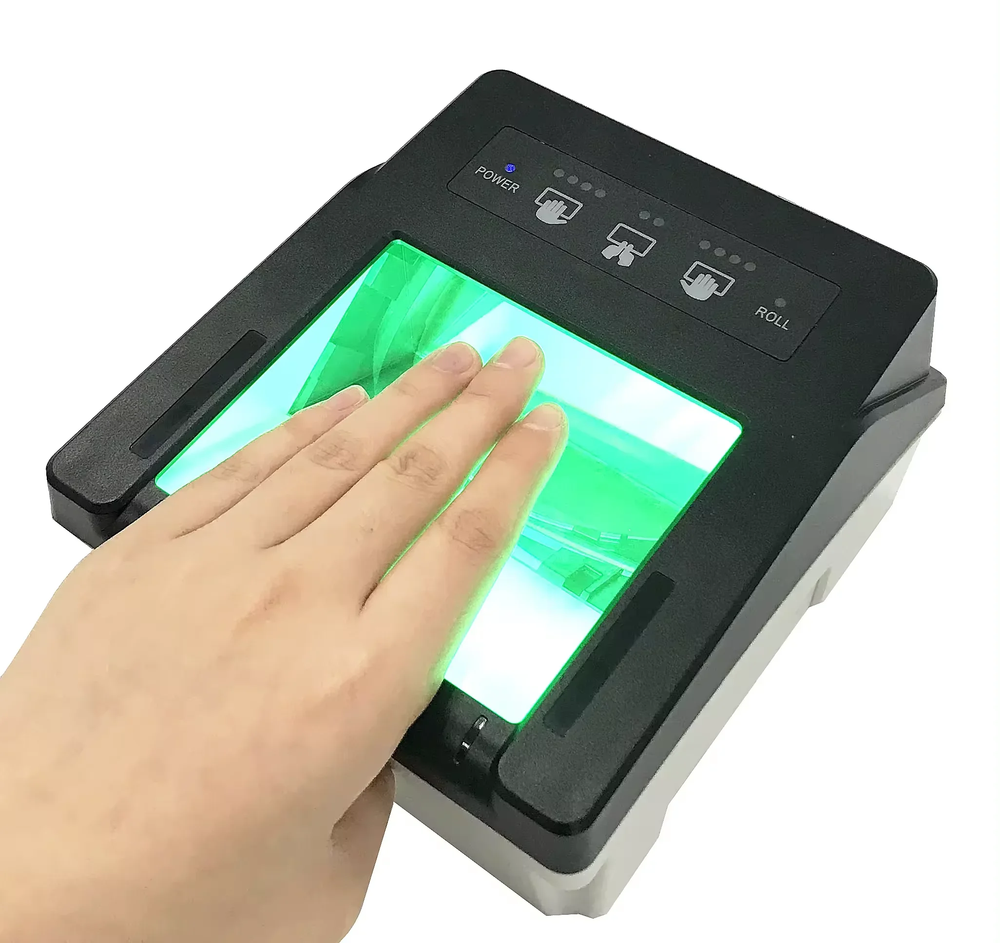 BR500 FBI Compliance LiveScan 442 Fingerprint Scanner 10 Finger Identify Registration Fingerprint Reader