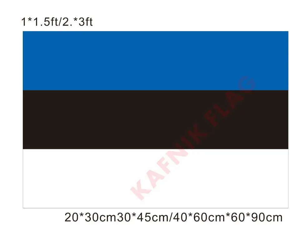KAFNIK, 20*30cm/30*45cm/40*60cm/60*90cm small flags Estonia flag for Countries World Event Decorative Flags