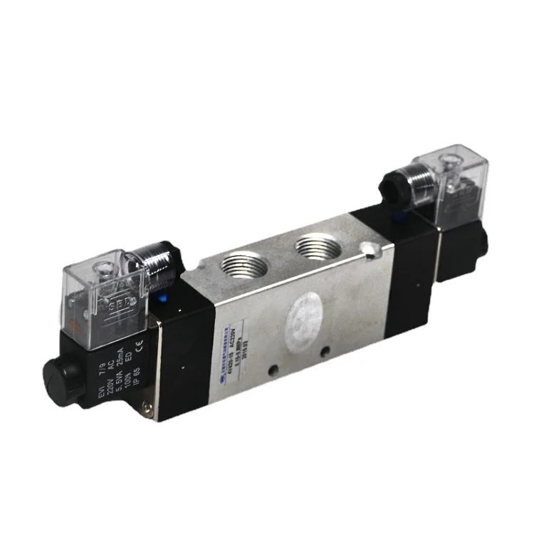 4V Two-Position Five-Port Plate Double Electronic Control 4c220-08b 4v320-10b 4v420-15bdc24v