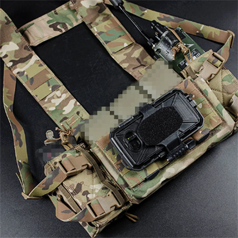 Full MOLLE Panel Micro Fight Chassis Hanging Panel For MK4 Chest Rig Hunting Vest Front Magic Hook Sticker Cover Vest