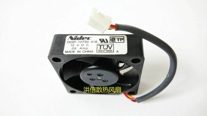 Freight free Nidec 3510 D03P-12TS3 01B DC12V 0.09A player/router/north bridge fan