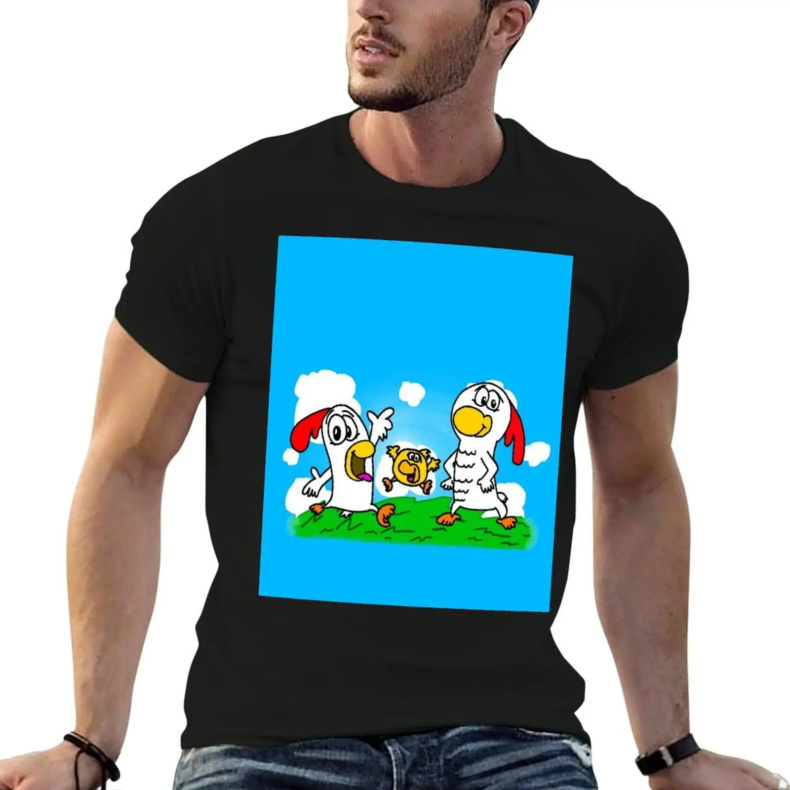 The Clucking Chickens! T-Shirt customs design your own oversized Men's t-shirts