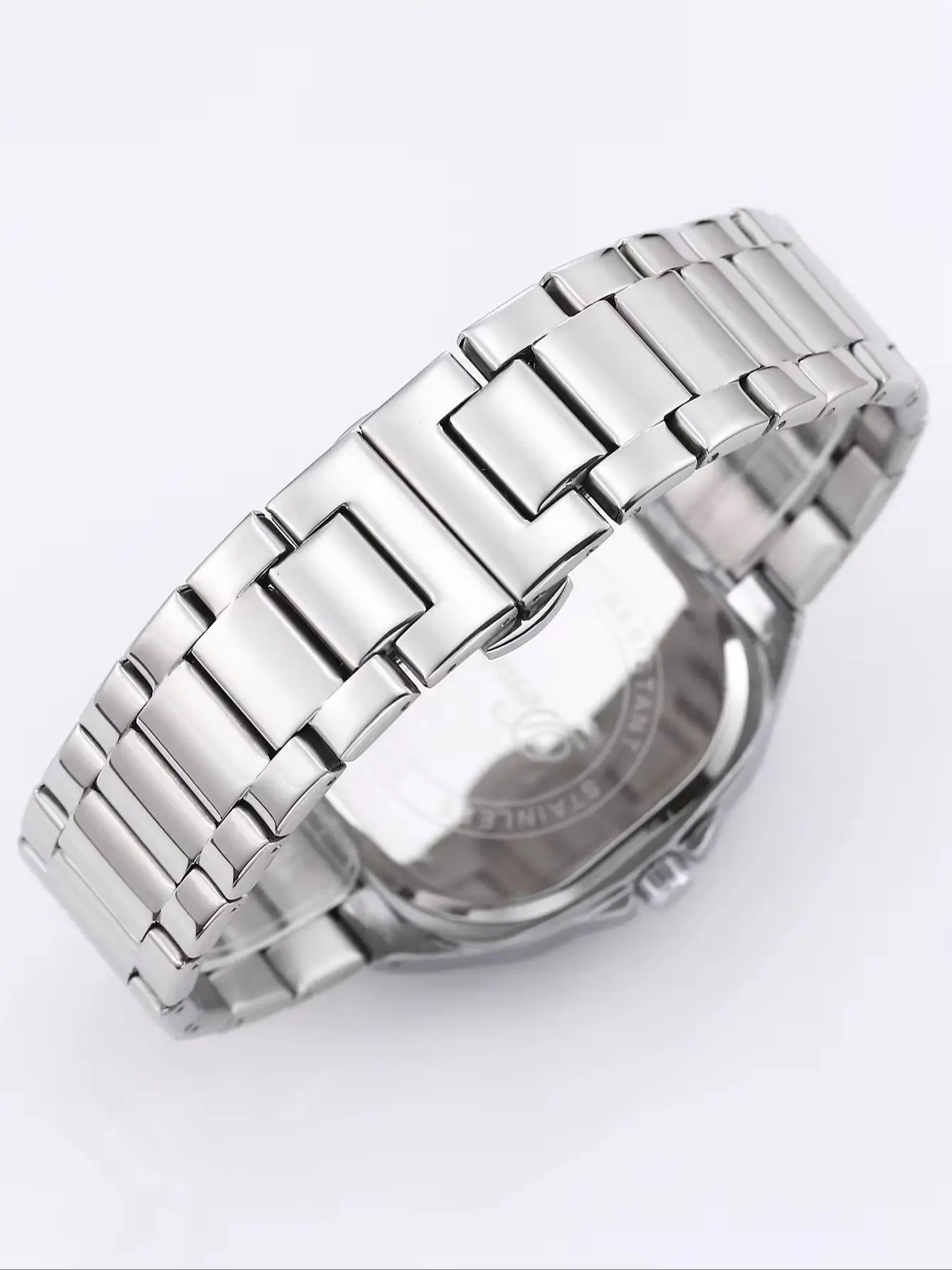 Casual Fashion Waterproof Quartz Watch For Men Glow-in-the-dark stainless steel square wristwatch