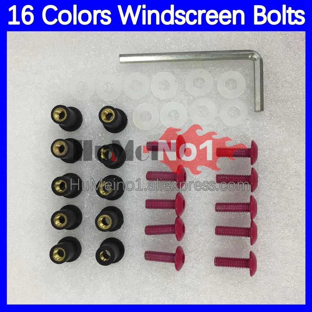 31pcs Motorcycle Windscreen Bolts For KAWASAKI NINJA KZ1000 Z1000 Z 1000 CC 2014 2015 2016 2017 2018 2019 Windshield Screws Nuts