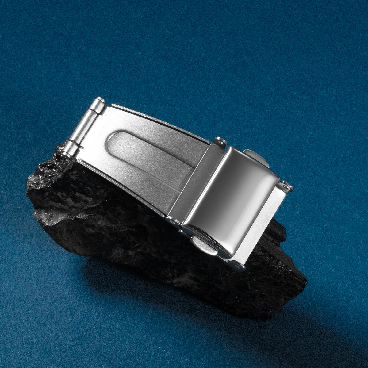 ステンレス鋼ダブルプッシュボタンクラスプバックル時計ストラップバンド展開折りたたみバックル 16 ミリメートル、18 ミリメートル、20 ミリメートル