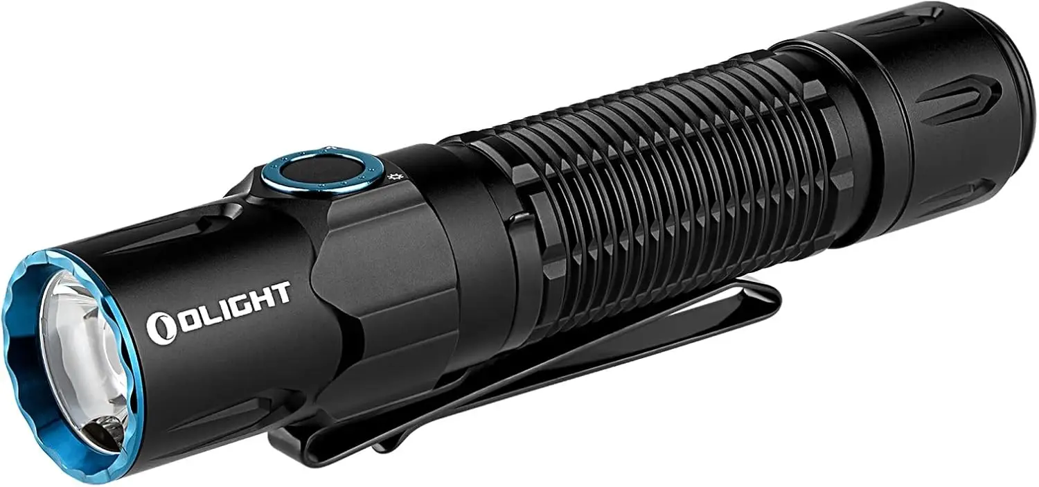 2300 Lumens Rechargeable Tactical Flashlight, Compact Dual-Switches LED Bright Light with Proximity Sensor for Emergency EDC
