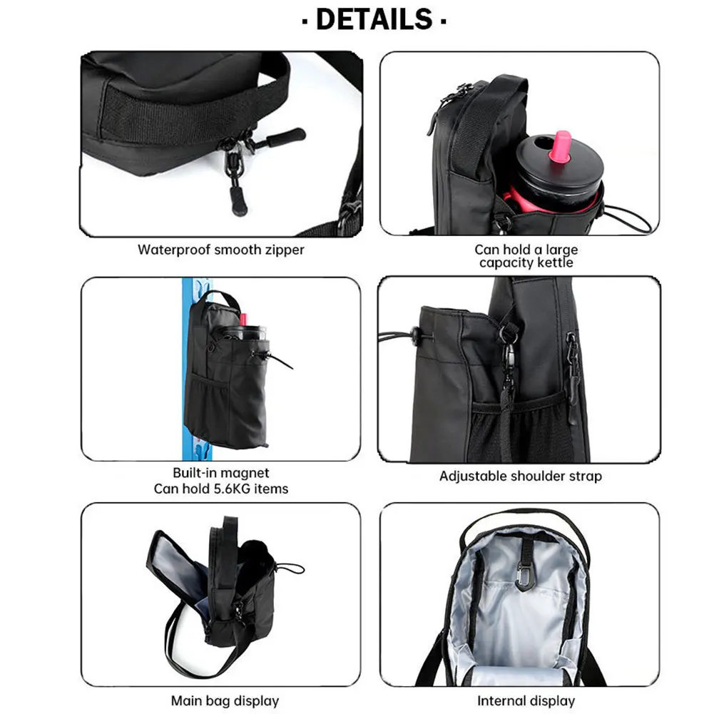 حقيبة صالة الألعاب الرياضية المغناطيسية حقيبة زجاجات المياه Crossbody زجاجة المياه الحقيبة حامل الهاتف حقيبة حامل زجاجة المياه للرجال والنساء