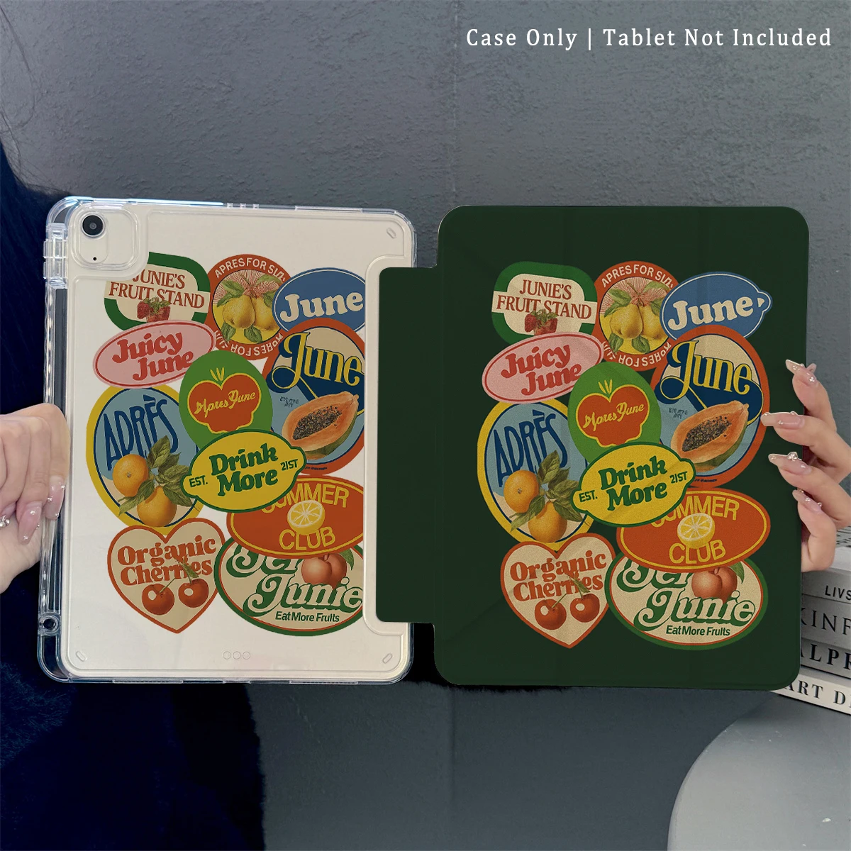 

Чехол для iPad, Smart Case, совместимый с iPad Air 6, Air 5,4, и совместим с iPad 10. — совместим с iPad Pro 2024.