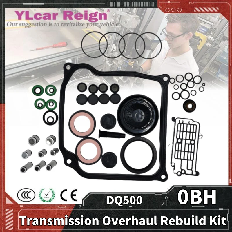 

0BH DQ500 DSG Automatic Transmission Gearbox Overhaul Kit Rebuild Repair Seals Gasket O-rings fork Piston for AUDI VW SKODA Golf