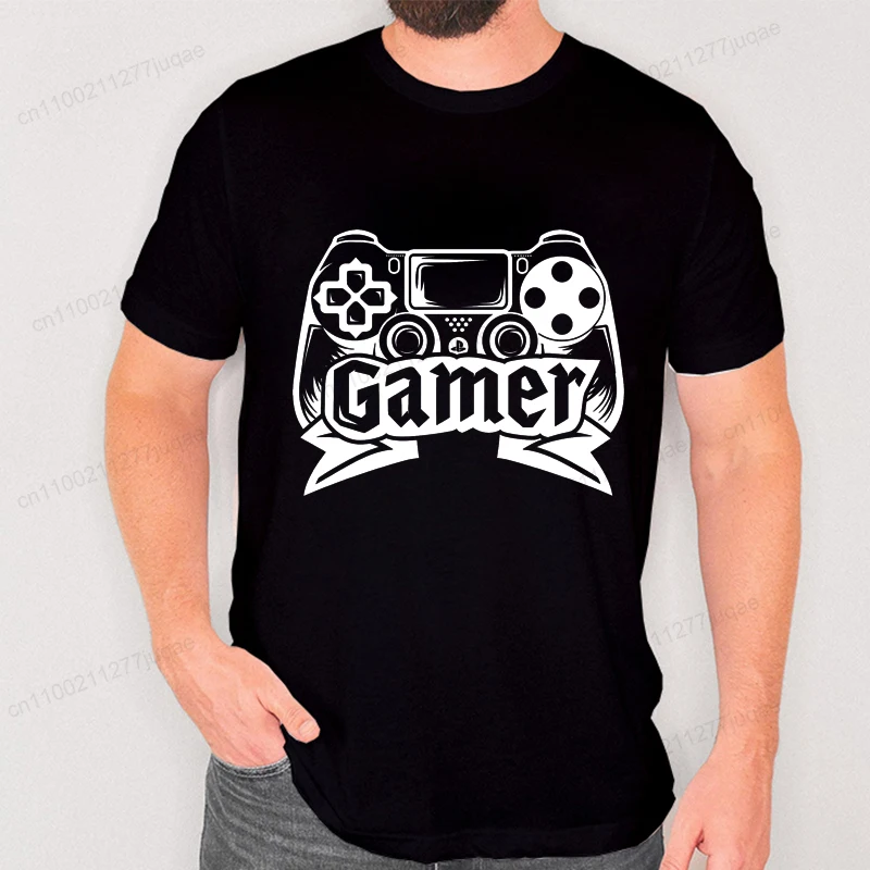 

Funny Video Gamer Printed Men's T-Shirt Oversized Vintage Gaming Graphic Tees T-Shirts for Women Men Tops Hip Hop Streetwear