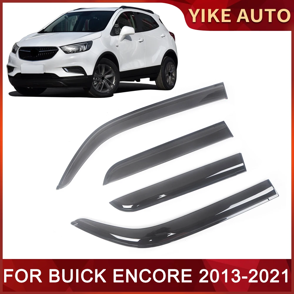 

Оконный козырек для BUICK ENCORE 2013-2021, дверной козырек для защиты от ветра, солнца, дождя, боковые окна, ветровые дефлекторы, автозапчасти