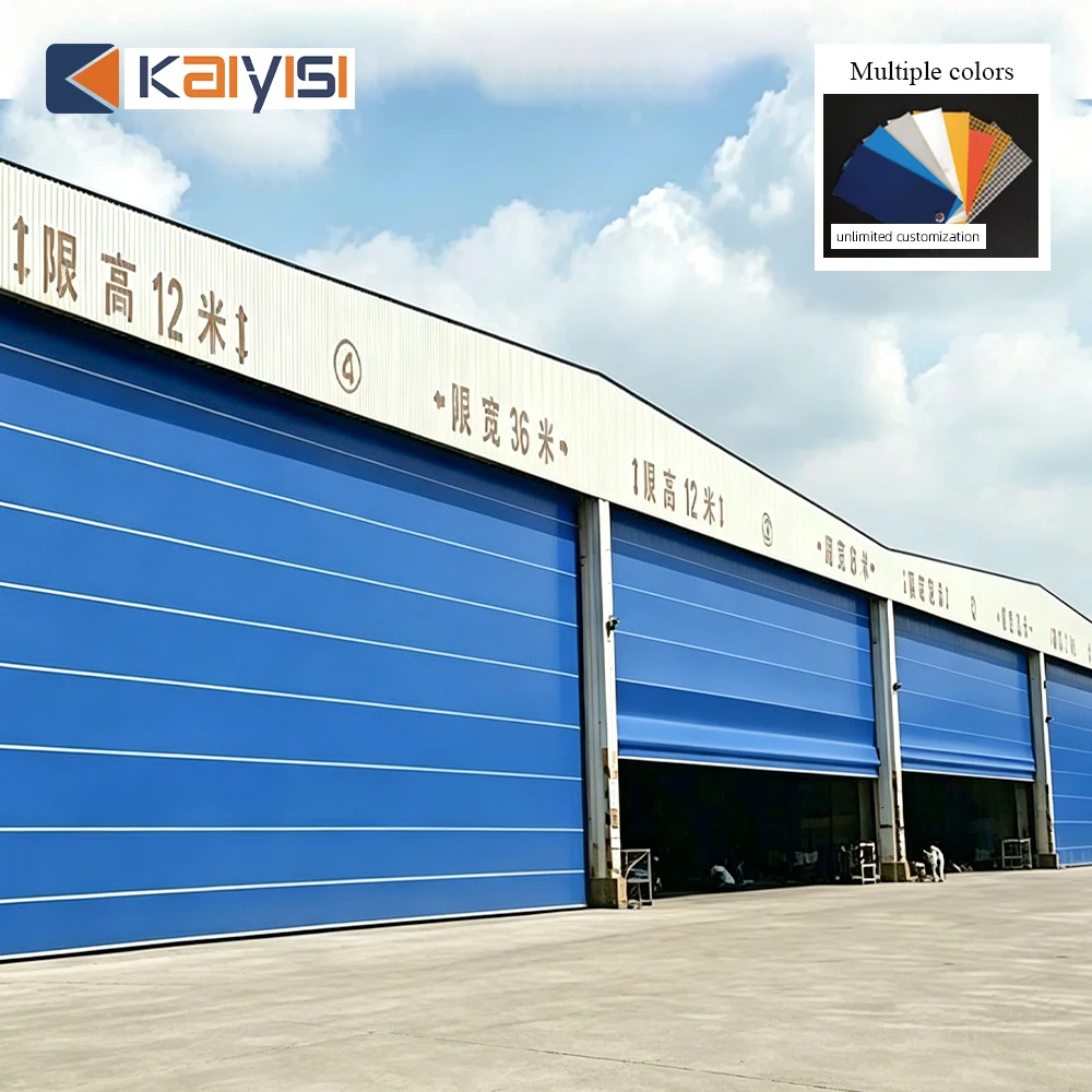 Stainless Steel Windproof High Speed Stacking Door For Industrial Warehouse