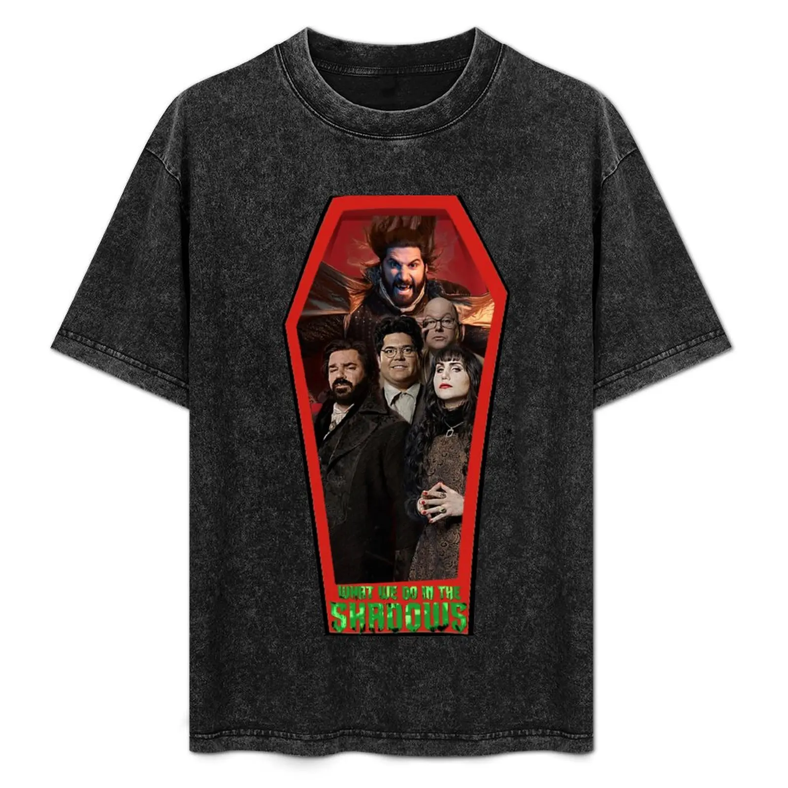 

What We Do In The Shadows Casts T-Shirt Abstract Pattern Print Top