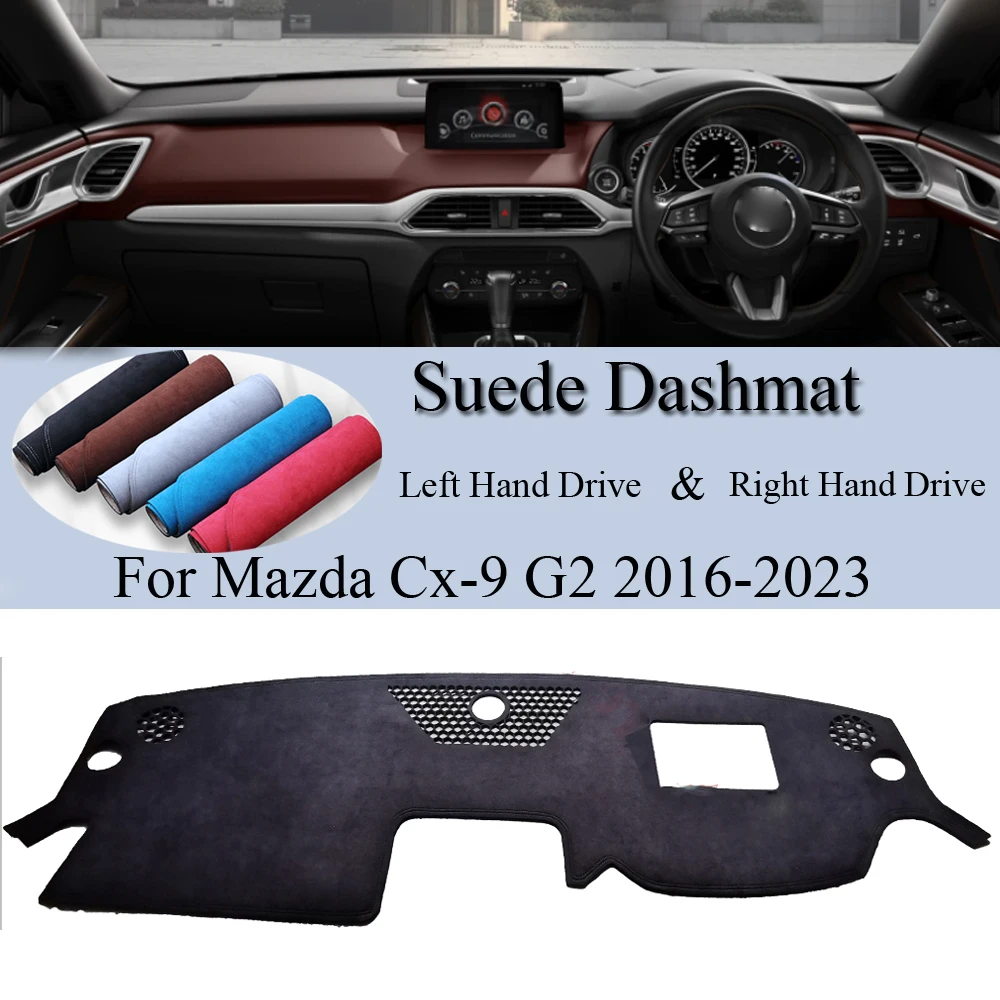 

For Mazda Cx9 Cx-9 G2 2016-2019 2020 2021 2022 2023 cx 9 Suede Dashmat Dash Mat Cover Dashboard Pad Carpet Car Styling Accessory