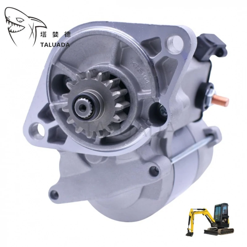 

1.4KW 15T Starter Motor 119740-77020 for Engine 3TNV70 3TNV76 Excavator VIO17 VIO27-5 VIO35-5 for PC20MR-2 119540-77010