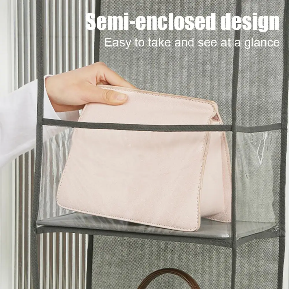 Storage Hanging Bag Behind the Door for Storing Cosmetics Clothes Hats Shoes  Bedroom Dorm Storage Hanger Rack Doll Organizer view 4