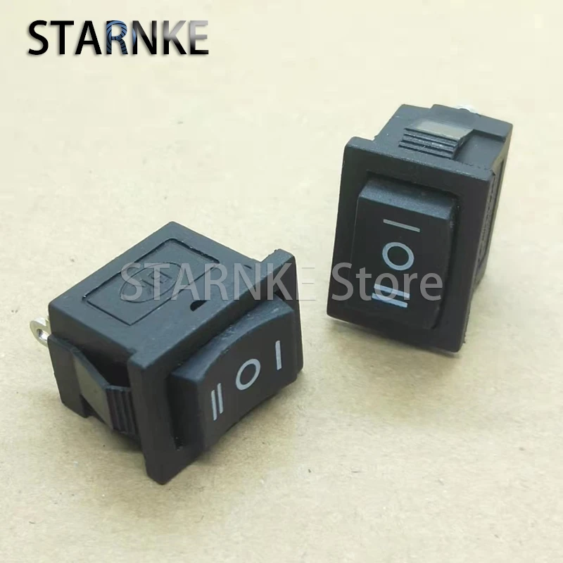 10PCS 15*21MM KCD1 Rocker Switch 3Pins 3 Position Boat Shape Rocker Power Switch 250V 6A Short Feet