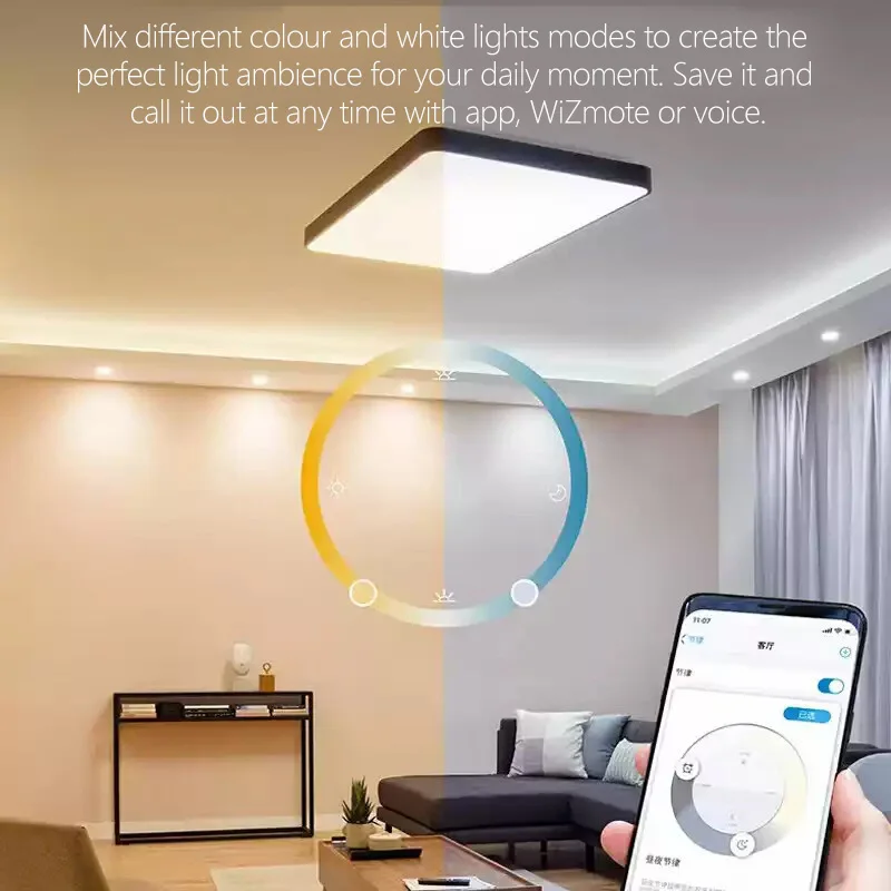 فيليبس الذكية LED A60 P45 B35 WiZ لمبات E14 E27 برغي ضوء بلوتوث 220-240 فولت كامل اللون عكس الضوء مصباح CRI90 التحكم المحمول #3