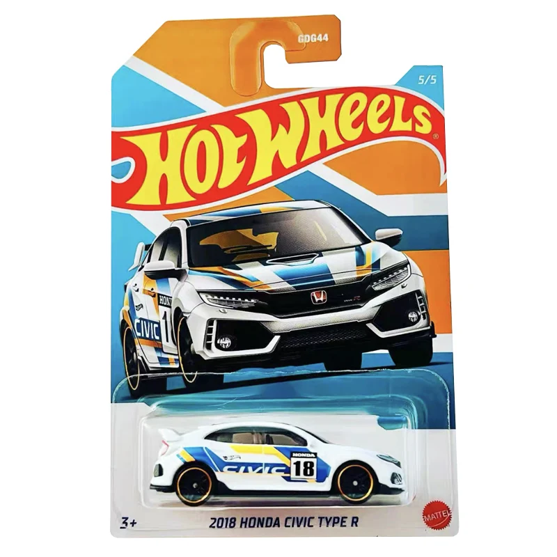 Original Hot Wheels Modern Classic Japanese Series Honda Civic Sport Car Kids Toys for Children 1/64 Diecast Color Printing Gift