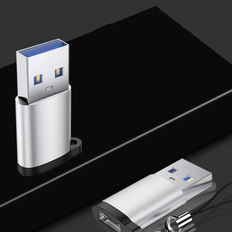 ترقية نوع C إلى USB 3.0 محول مع حبل معلق مكافحة فقدان عالية السرعة نقل البيانات نوع C ذكر إلى أنثى C موصل