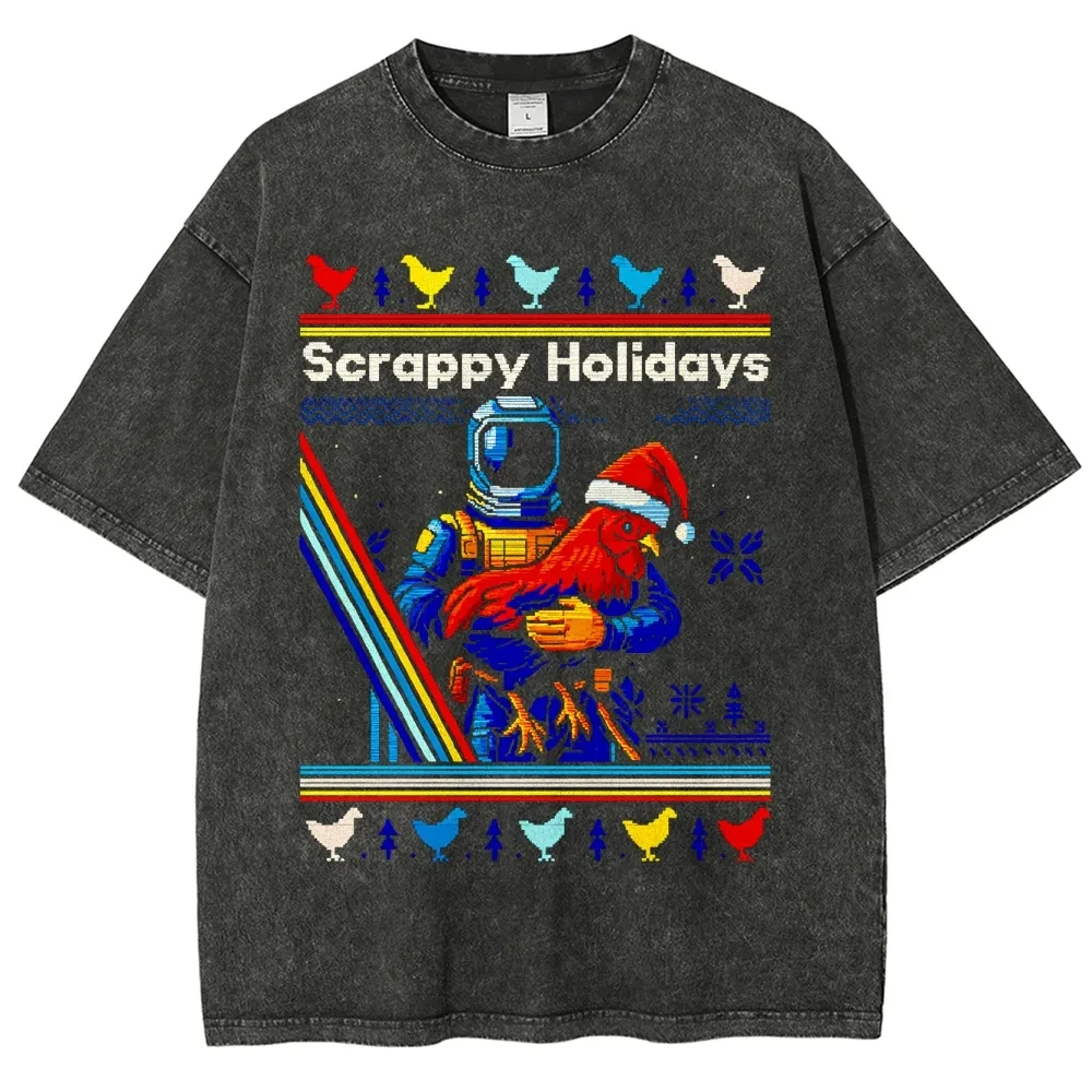 

Новая модная футболка с принтом по мотивам научно-фантастического шутера ARC Raiders, винтажная, с эффектом потертости, унисекс, хлопковая, оверсайз