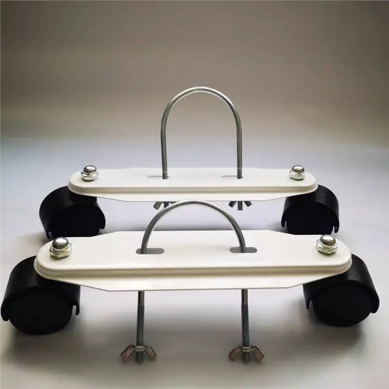 【COMELY】2 PCS Metal Mobile Pulley Bracket With 360° Rotating Wheels For Electric Heaters
