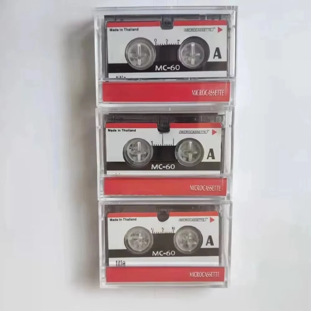 3PCS Mini Interview Tape MC-60 Minute Mini Recording Tape Interview Machine Cassette