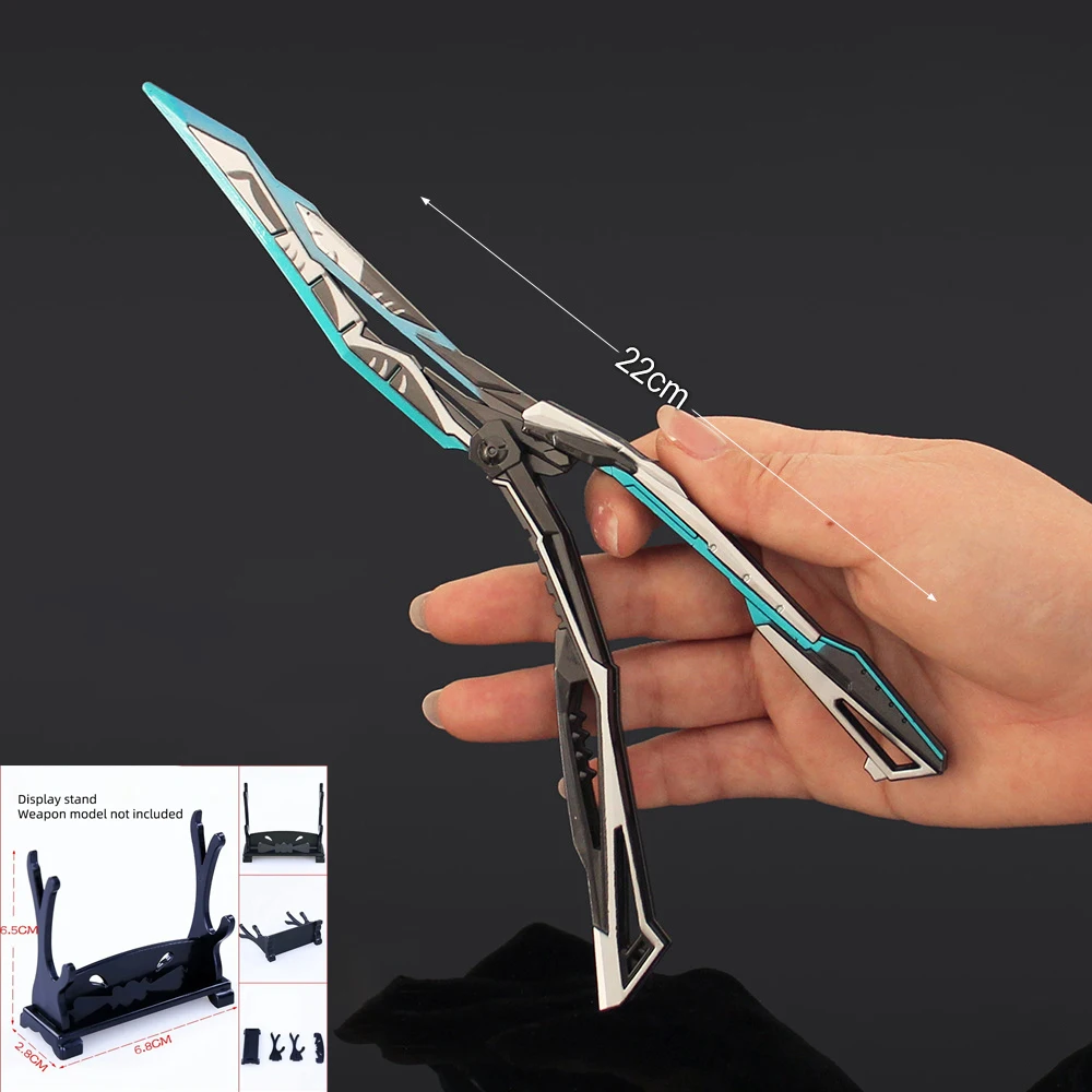 折りたたみバタフライナイフトレーナー模型玩具 – 22cm 亜鉛合金製、鈍
