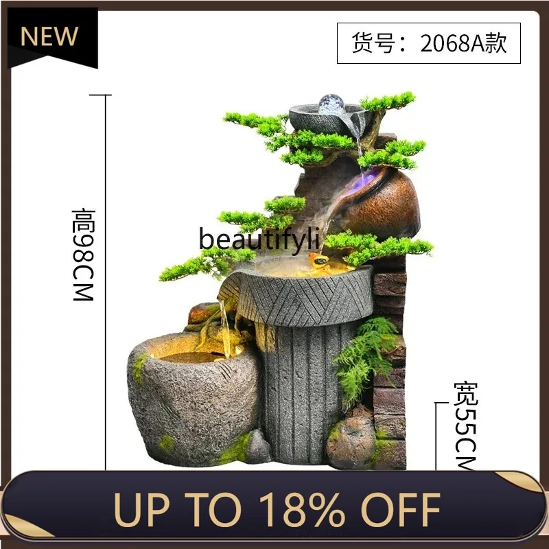 

P178 Circulating Water Courtyard Garden Layout Housewarming Gifts Landscape Decoration under Stairs