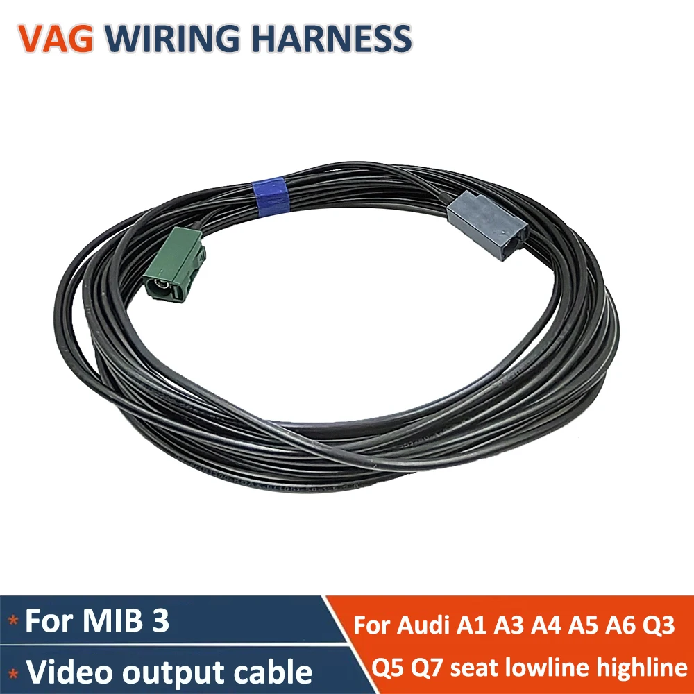 

MIB3 2021- Highline Reversing Camera RVC Video Output Screen Cable For Audi A4 A5 B9 Q3 F3 Q5 Seat