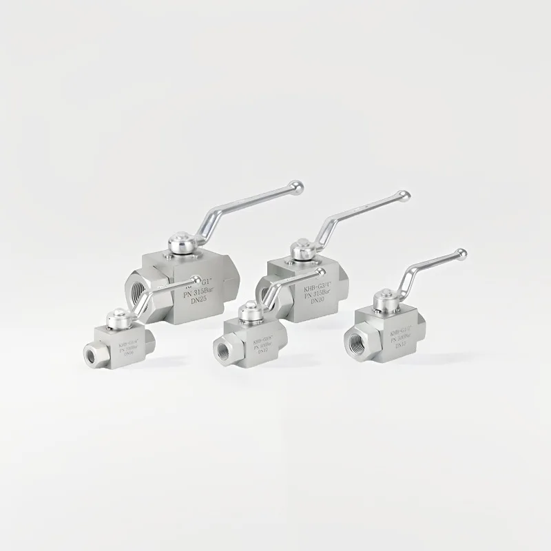 High Pressure 2‑Way Manual Hydraulic Ball Valve Straight Shut‑Off Valve Male Female Thread BSP Imperial Metric
