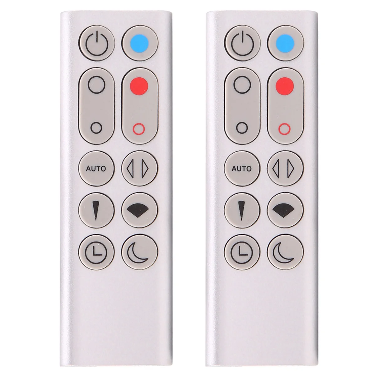 2X Replacement Remote Control HP02 HP03 for Pure Hot+Cool Link HP02 HP03 Air Purifier Heater And Fan(Silver)