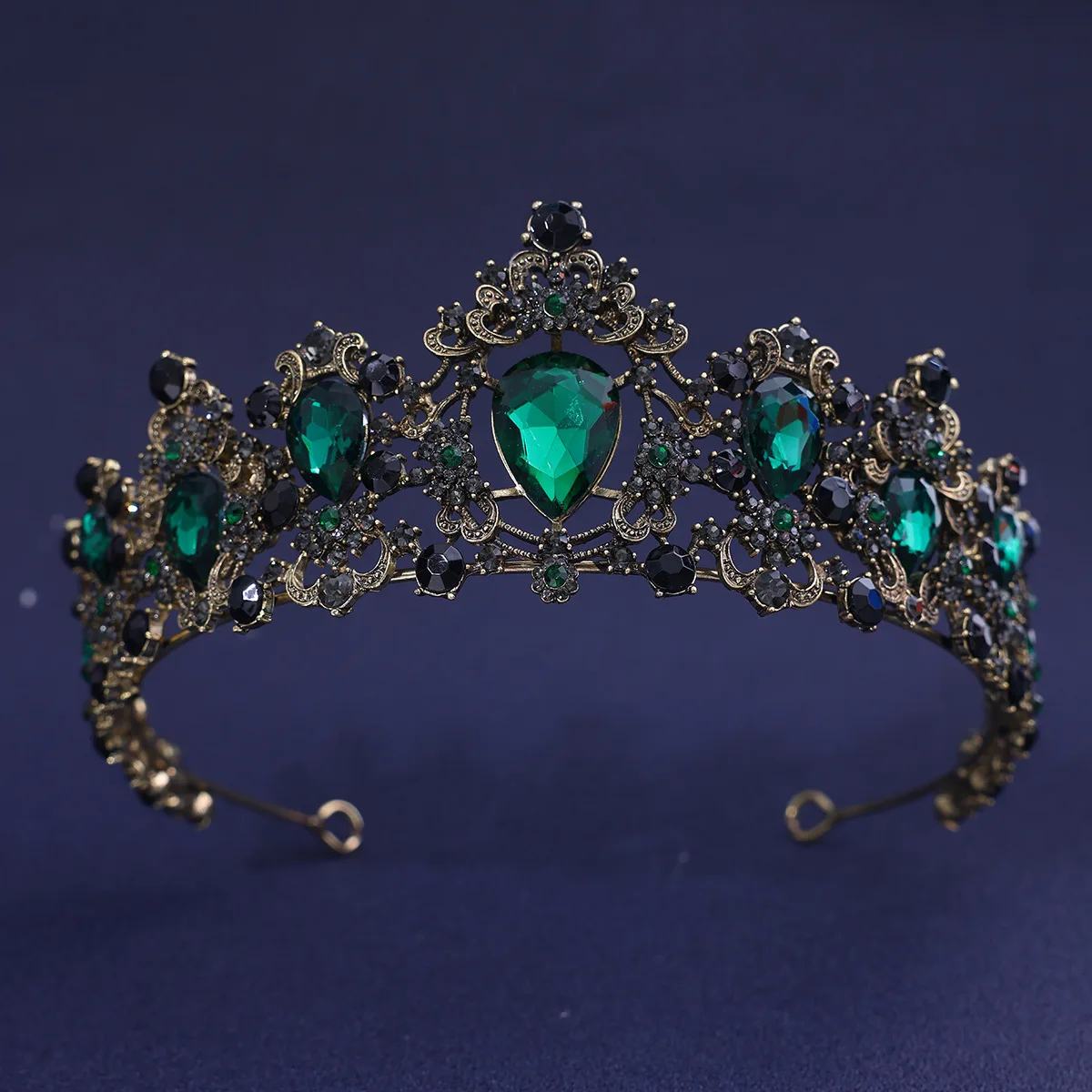 Baroque Crystal Crown Tiara For Women Bride Vintage Rhinestone Prom Diadem Bridal Wedding Hair Accessories Jewelry Crown Tiara image 4